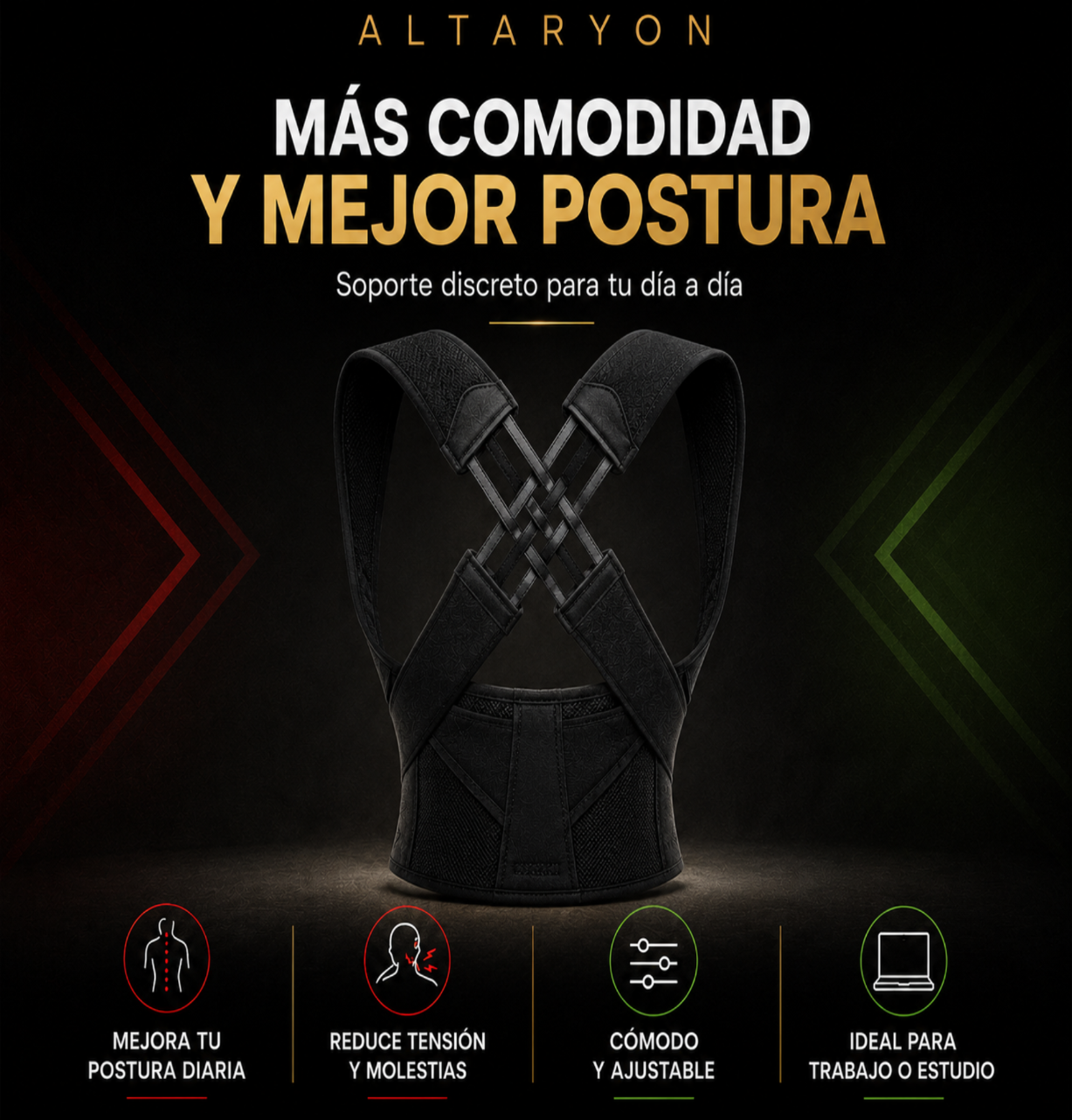 PosturePro™ | Corrector de Postura Ajustable