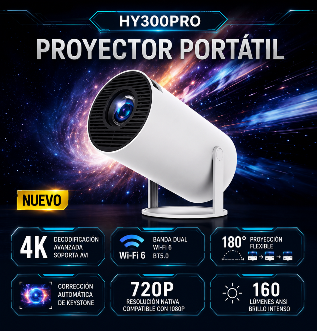 Proyector inteligente - transforma tu pared en otro mundo.