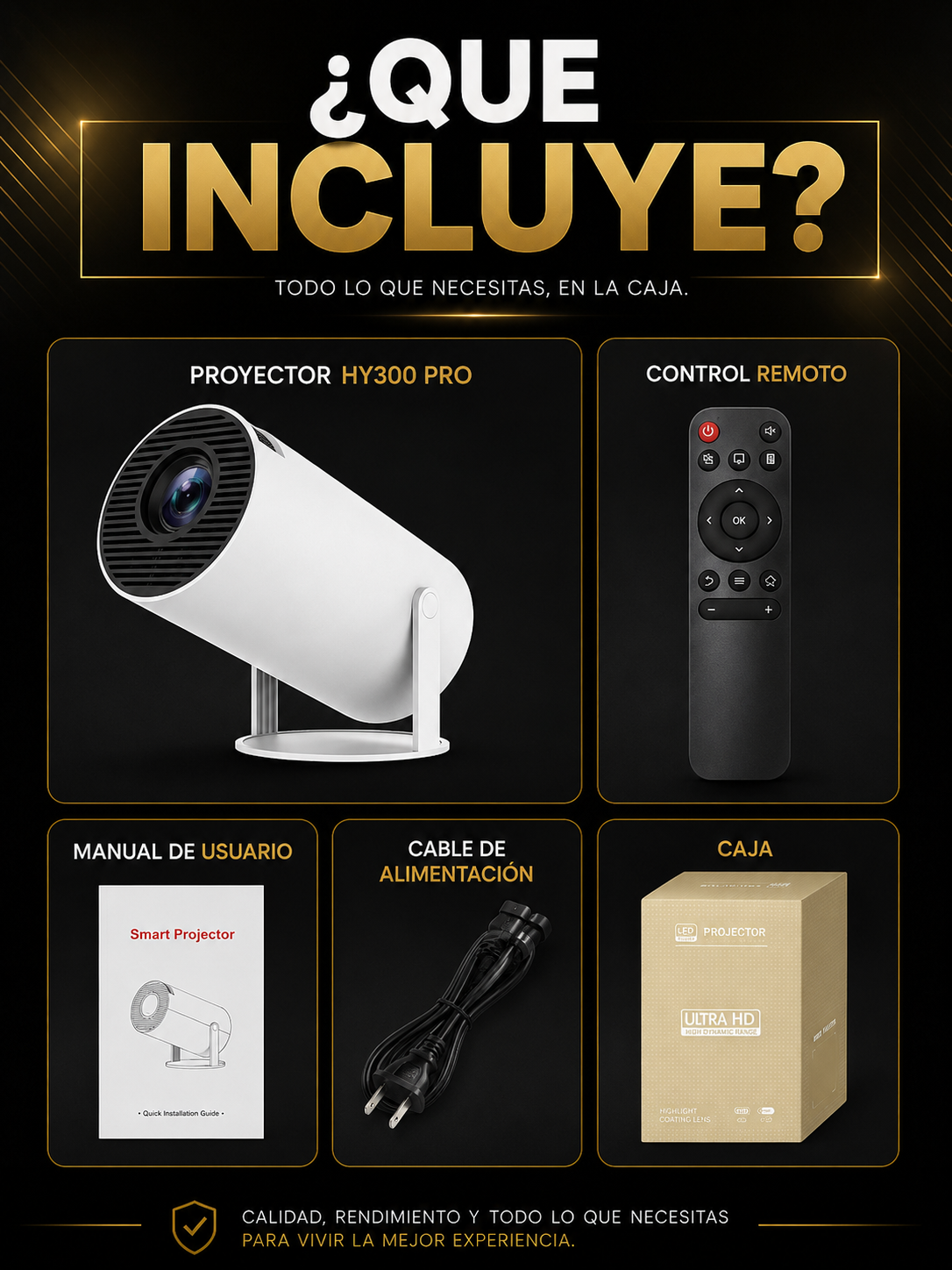 Proyector inteligente - transforma tu pared en otro mundo.